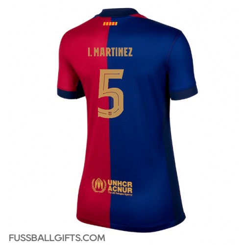 Barcelona Inigo Martinez #5 Fußballbekleidung Heimtrikot Damen 2024-25 Kurzarm